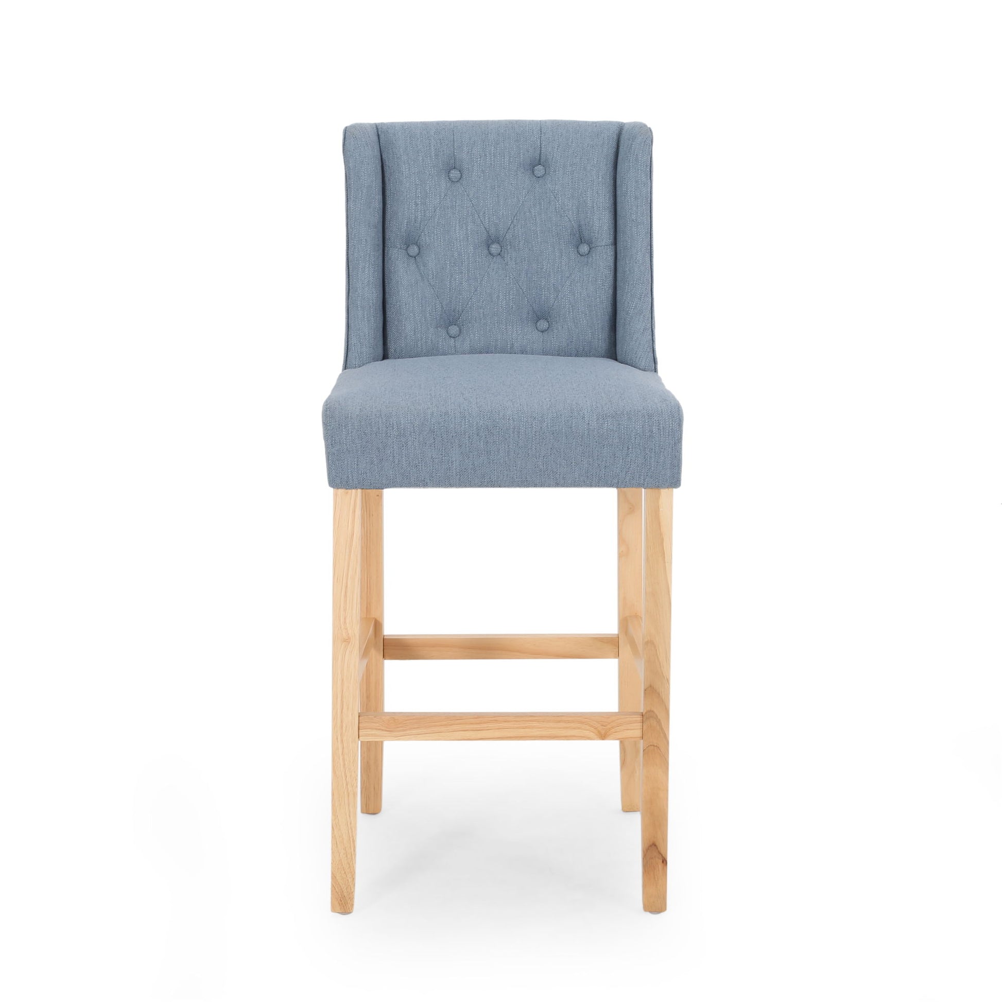 Ethereon - Tufted Counter Stool (Set of 2) Noble House