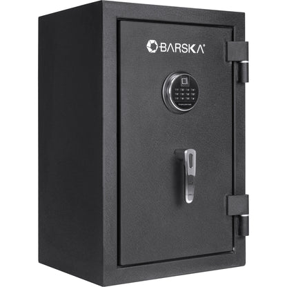 2.02 Cubic Ft Biometric Keypad Fire Resistant Safe - Black Daily Nest