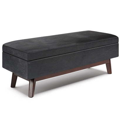 Owen - Upholstered Rectangular Storage Ottoman Simpli-Home