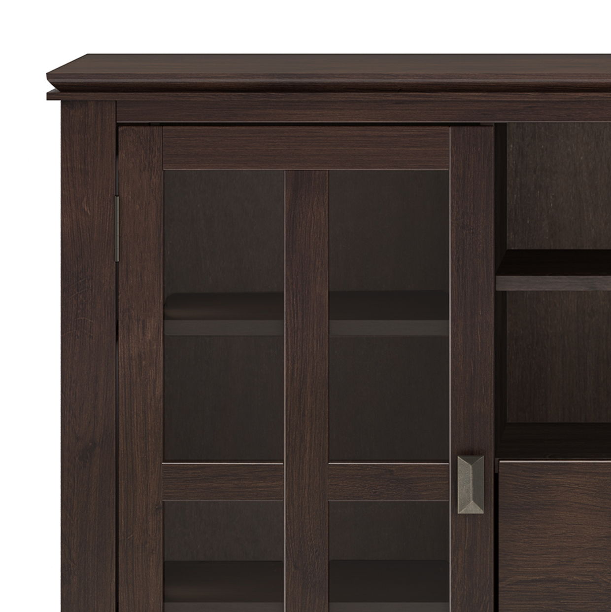 Artisan - Tall TV Media Stand - Dark Chestnut Brown Simpli-Home
