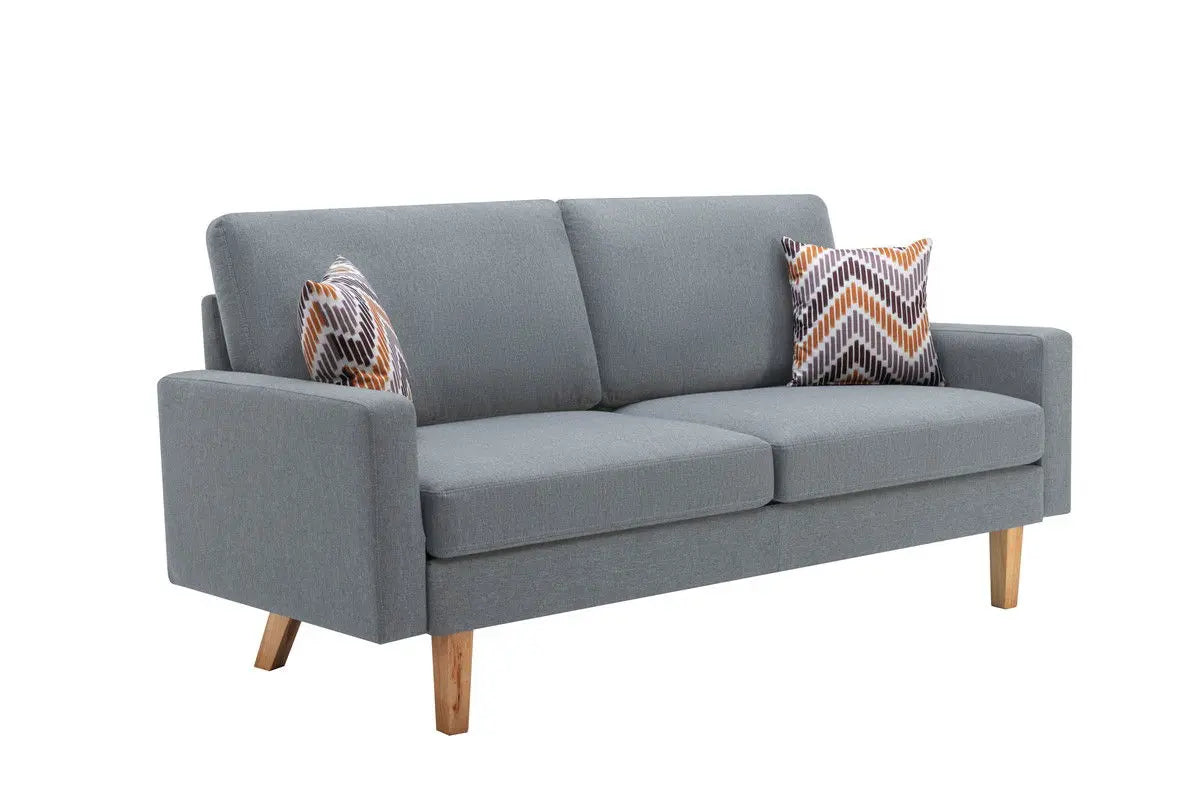 Bahamas - Sofa Set With 2 Throw Pillows Lilola Home