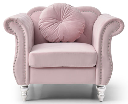 Chic Transitional Flared Arm Chair Glory Furniture