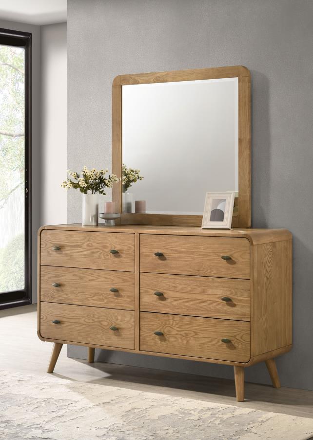 Robyn - 6-Drawer Bedroom Dresser And Mirror CoasterEssence