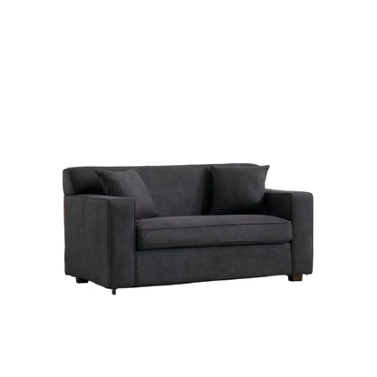 2 In 1 Lounge Chair With 4" Mattress & 2 Throw Pillows - Gray Home Essentials