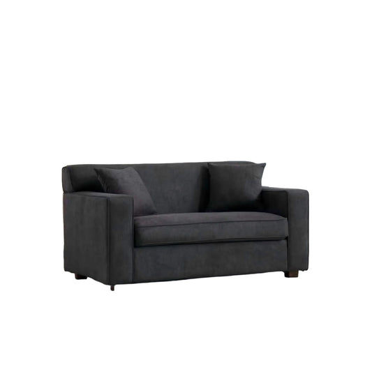 2 In 1 Lounge Chair With 4" Mattress & 2 Throw Pillows - Gray Home Essentials