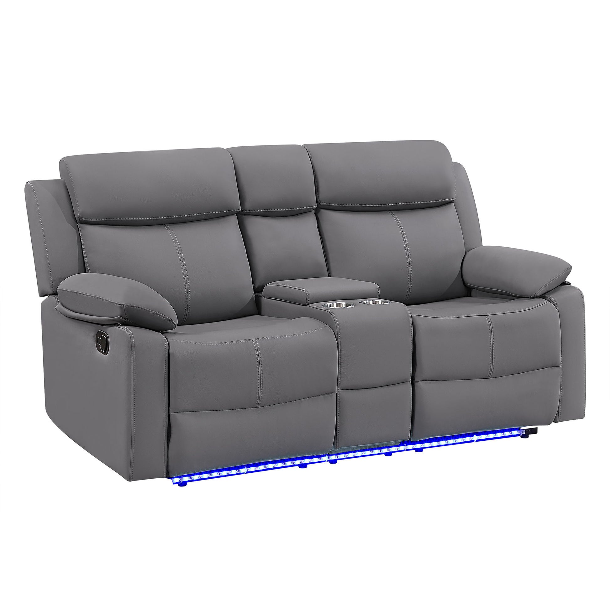 Blanche - Reclining Set With LED Lights, Speaker Global Furniture USA