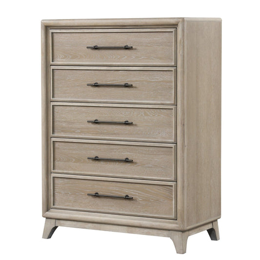 1 Piece Chest With Handles, Angled Legs, Ball Bearing Glides - Oak Home Essentials