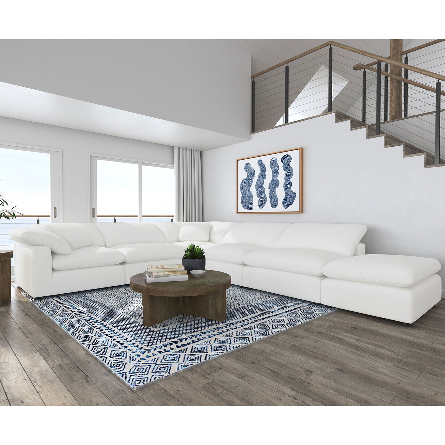 Segoura - Modular Sectional With Ottoman Furniture Max