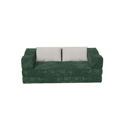 3 Seat Folding Floor Couch & King Size Bed Mattress Home Essentials
