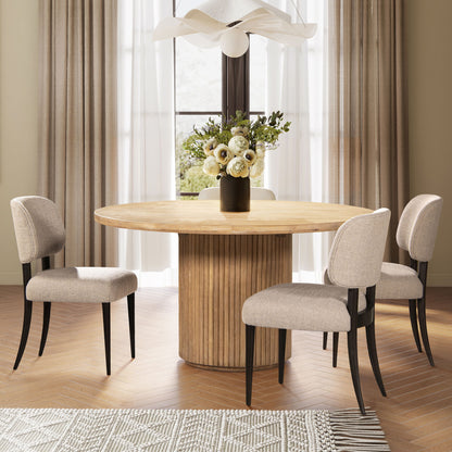 Harriet - Split Back Upholstered Dining Side Chair (Set of 2) - Merino Gray Jennifer Taylor Home