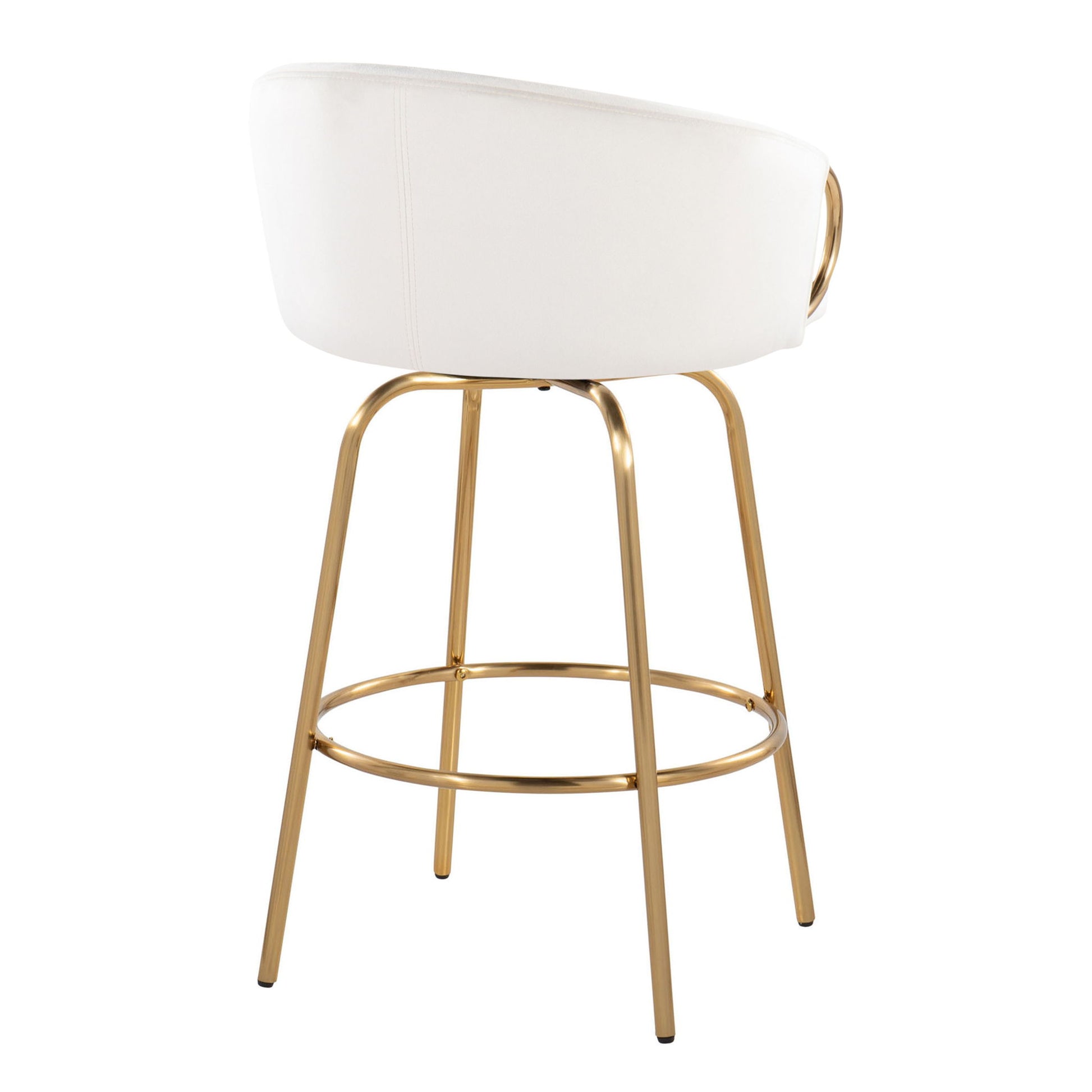 Claire - Contemporary & Glam Counter Stool (Set of 2) Lumi Source