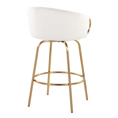 Claire - Contemporary & Glam Counter Stool (Set of 2) Lumi Source