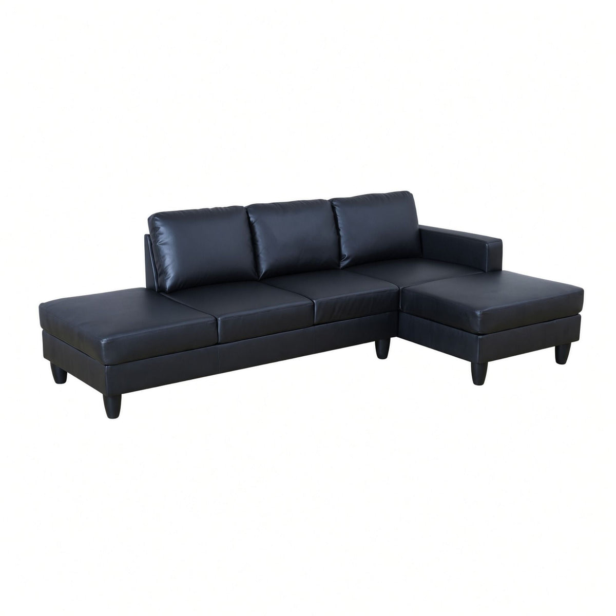 L - Shaped Sectional Sofa With Chaise & Ottoman Home Essentials