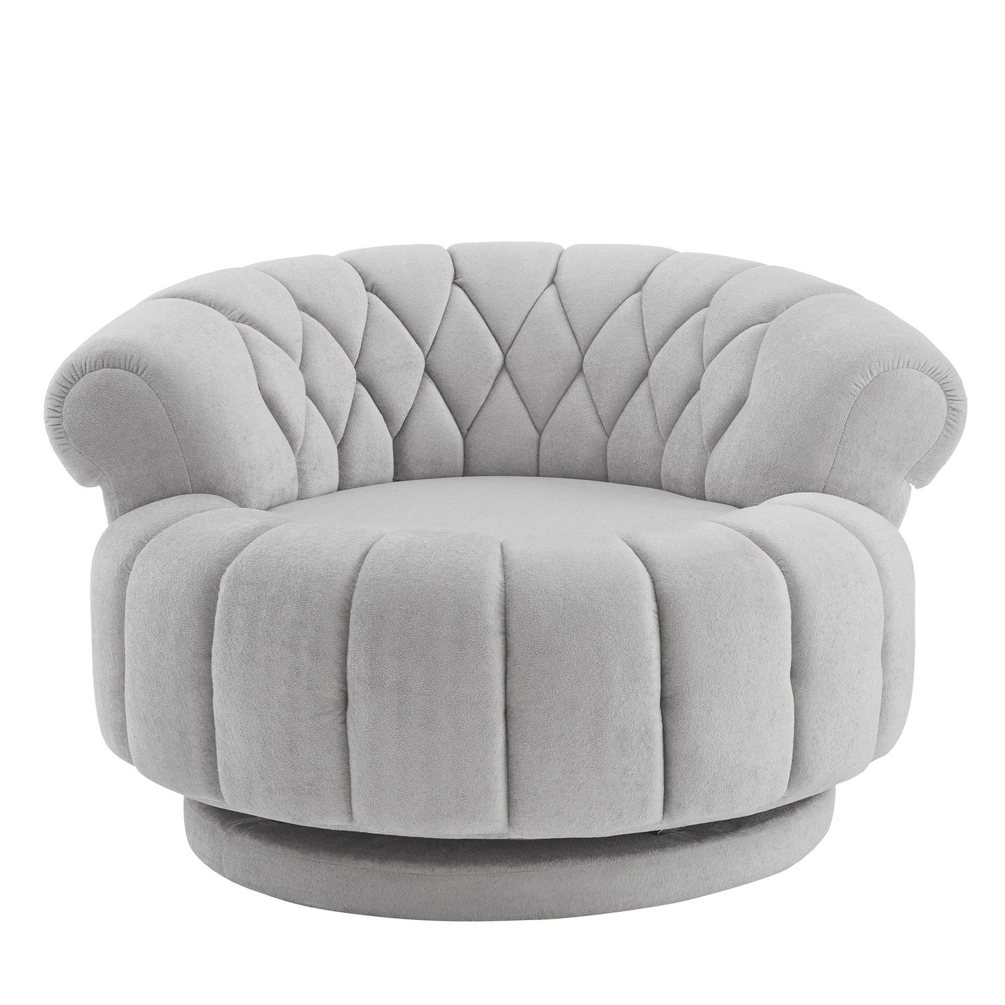 Round Swivel Accent Chair With Rotation Hearth and Haven
