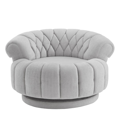 Round Swivel Accent Chair With Rotation Hearth and Haven