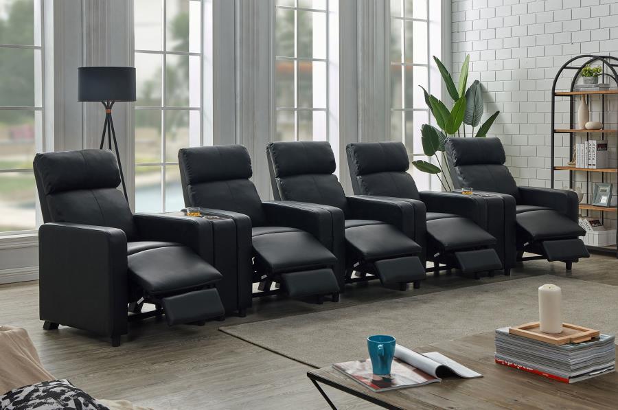 Toohey - Upholstered Tufted Recliner Living Room Set CoasterEveryday