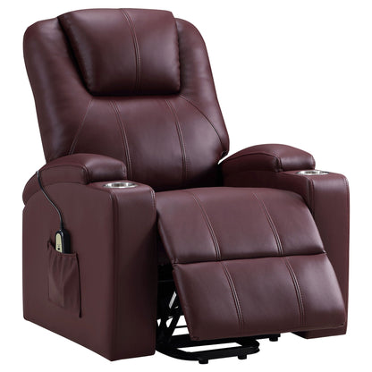 Armstrong - Upholstered Power Lift Massage Recliner Coaster Fine Furniture