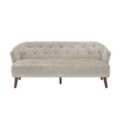 3 Seater Tufted Upholstered Couch Comfy Living Room Sofa Noble House