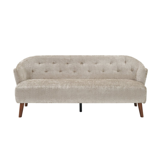 3 Seater Tufted Upholstered Couch Comfy Living Room Sofa Noble House