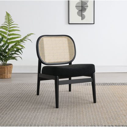 Quinne - Accent Chair With Padded Seat - Black Furniture Max
