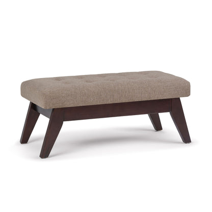 Draper - Upholstered Mid Century Tufted Ottoman Bench Simpli-Home