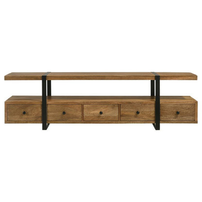 Otto - 5-Drawer Mango Wood TV Stand Media Console - Brown Coaster Fine Furniture