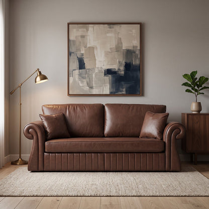 3 Seater Sofa With Pocket Coils And Foam Cushion, Removable Seat Home Essentials