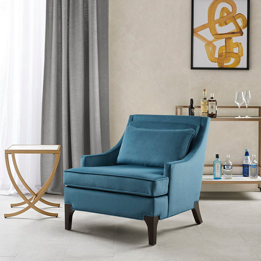 Anna - Arm Accent Chair - Blue Martha Stewart
