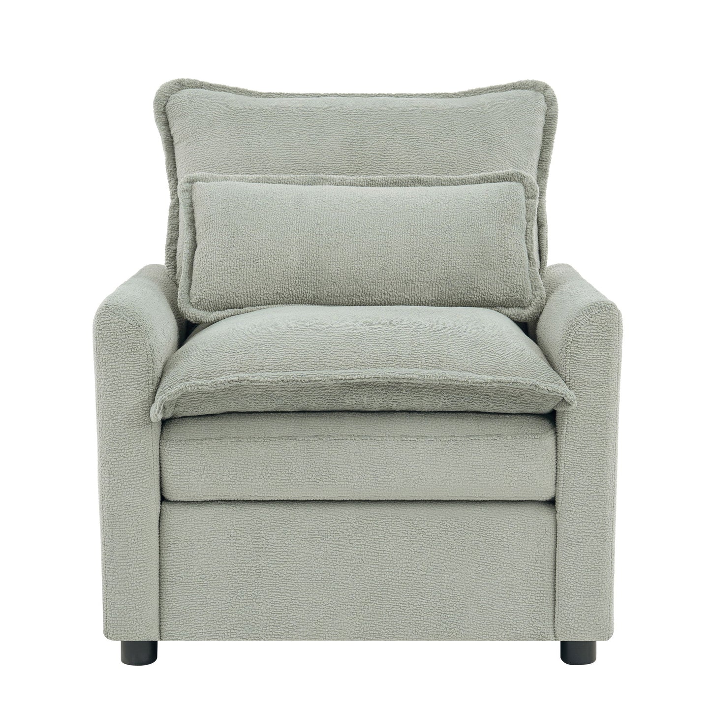 Modern Single Seat Accent Chair With Side Storage Pockets Hearth and Haven