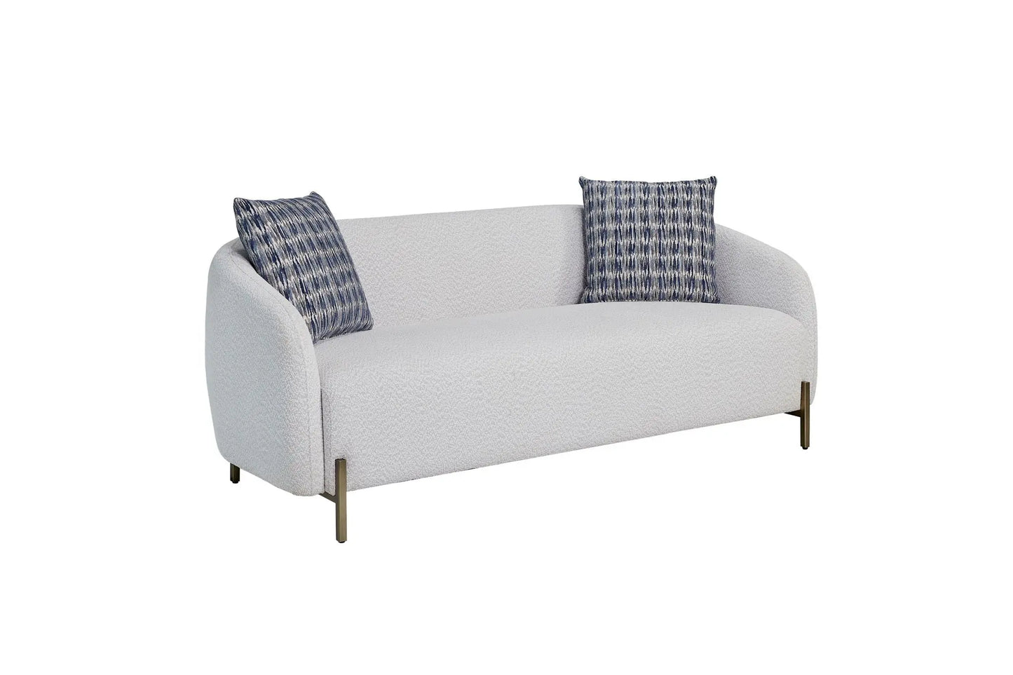 Rounded Sofa - White Bernards Furniture