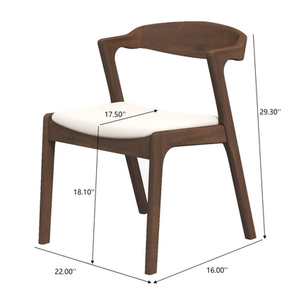 Dakota - Mid-Century Modern Velvet Dining Chair (Set of 2) Ashcroft Furniture