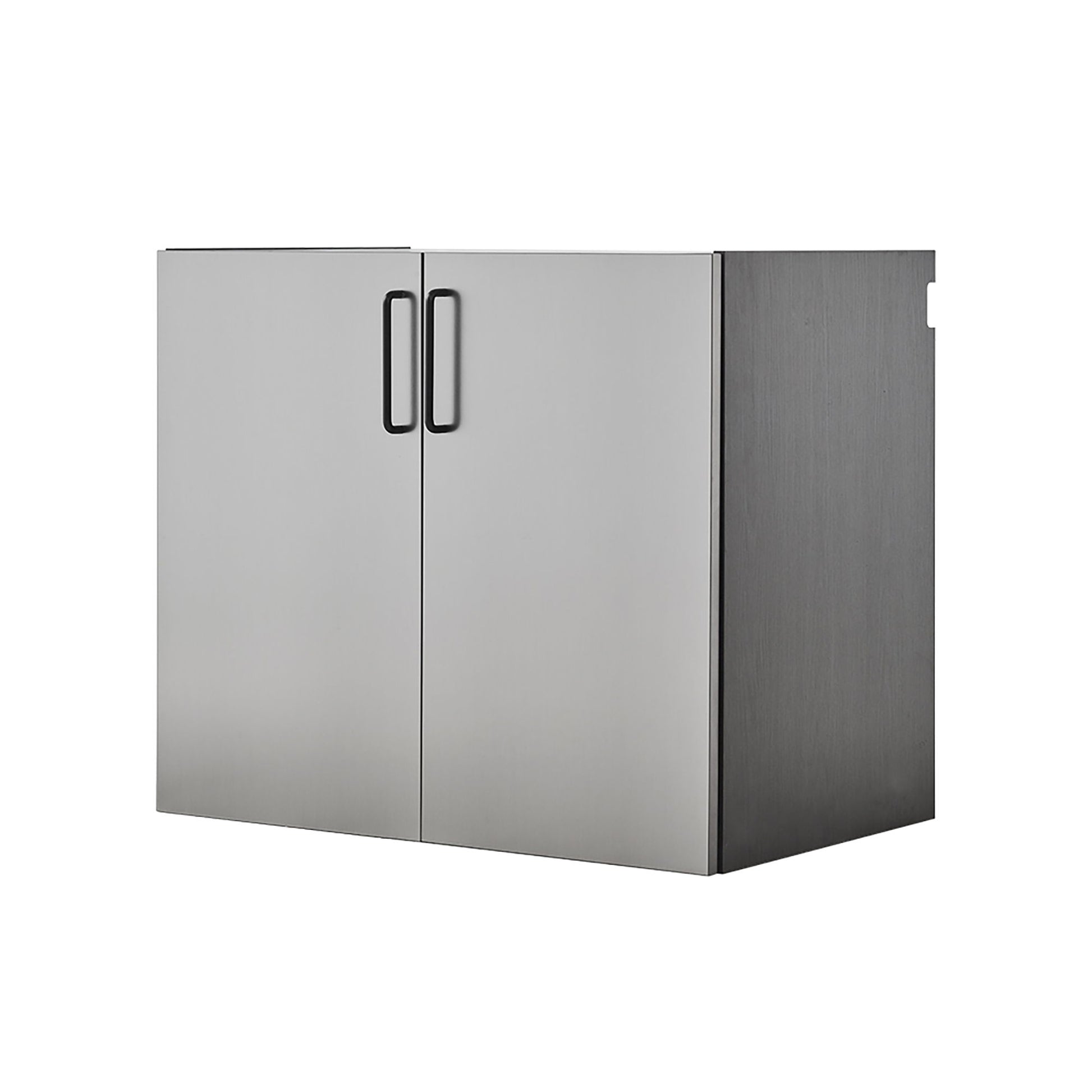 Astro Series - Metal Wall Mounted Base Door Storage Cabinet - Metallic Gray Daily Nest