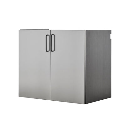 Astro Series - Metal Wall Mounted Base Door Storage Cabinet - Metallic Gray Daily Nest