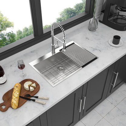 Stainless Steel Drop In Kitchen Sink, Topmount Daily Nest