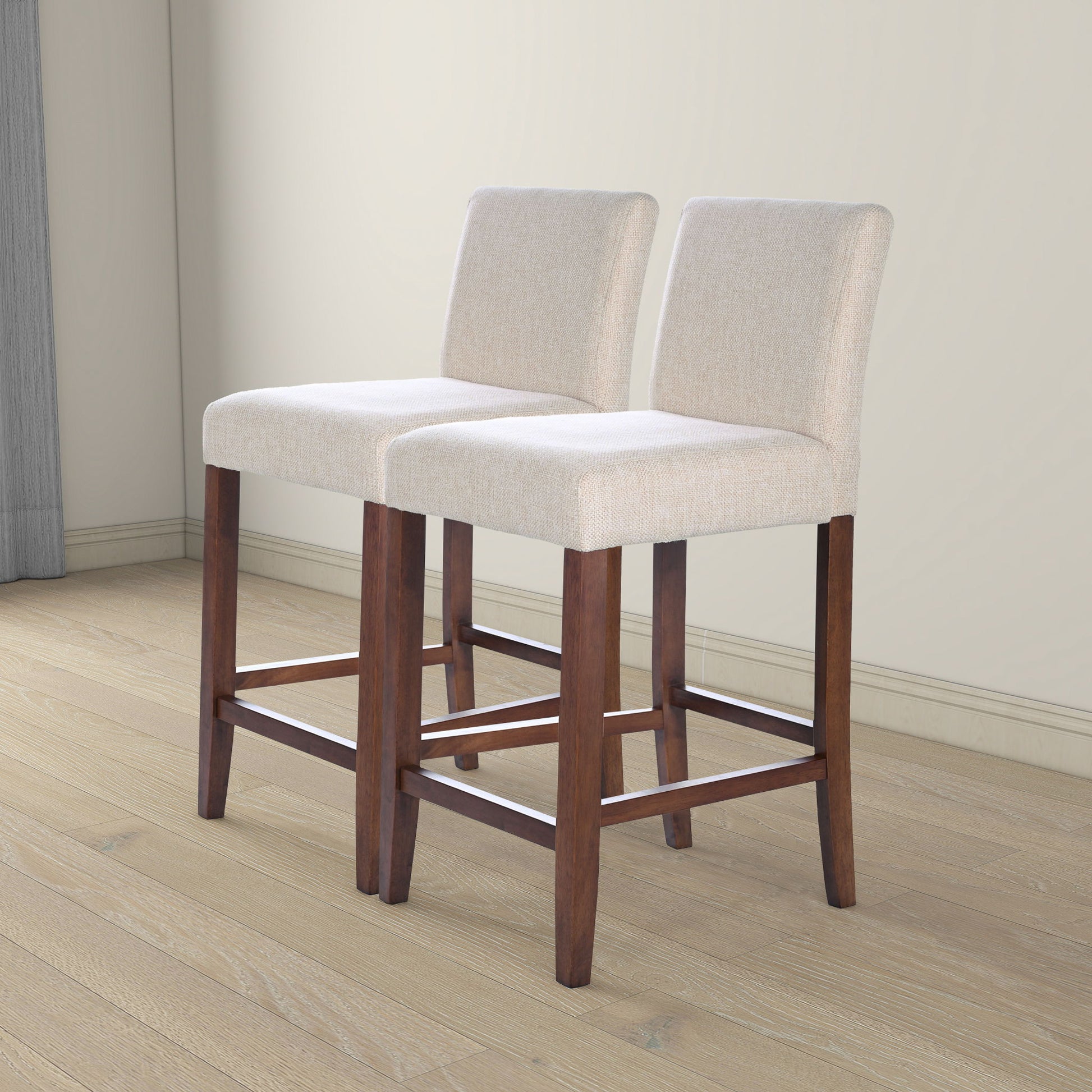 Dorian - Counter Chair (Set of 2) - Beige Ashcroft Furniture