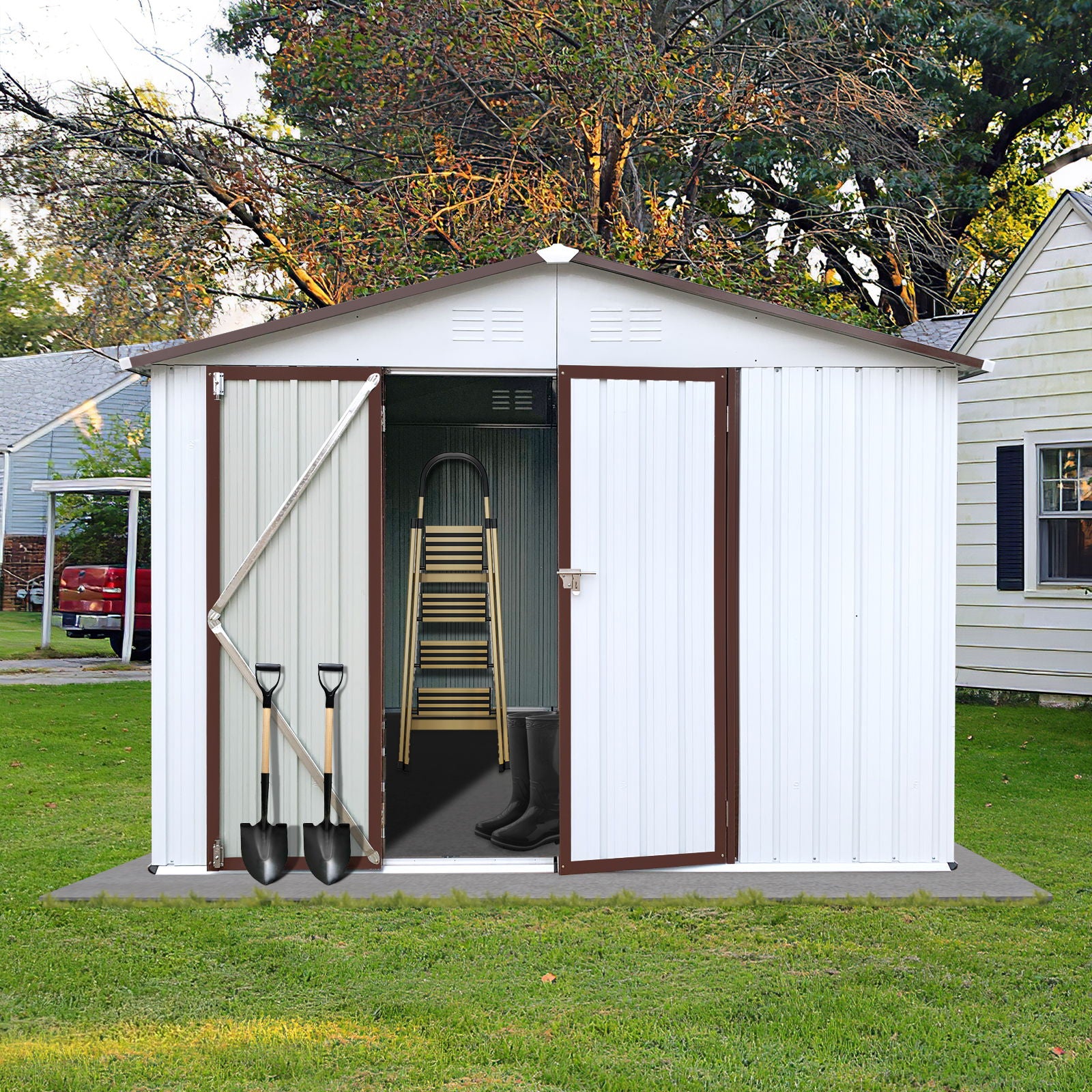 10' x 8' Garden Sheds Outdoor Storage Sheds Daily Nest