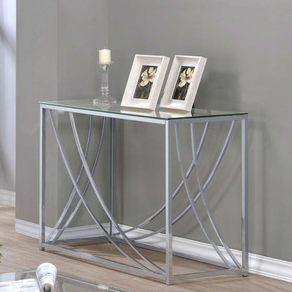 Lille - Glass Top Entryway Sofa Console Table Accents CoasterEssence