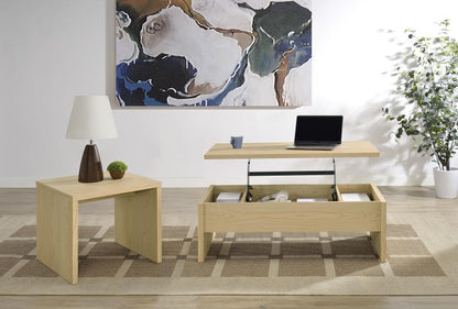 Canoga - Lift Top Cocktail Coffee Table Set - Light Oak Coaster Fine Furniture
