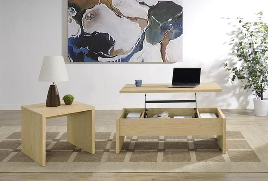 Canoga - Lift Top Cocktail Coffee Table Set - Light Oak Coaster Fine Furniture