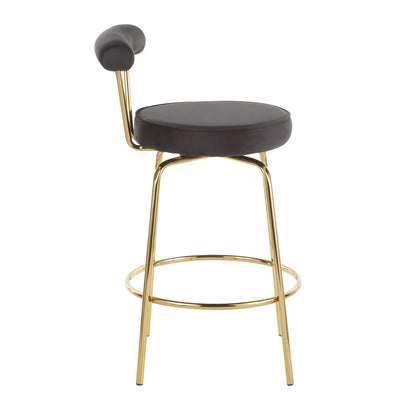 Rhonda - Glam Counter Stool (Set of 2) Lumi Source
