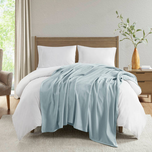 Twin Liquid Blanket - Blue Madison Park