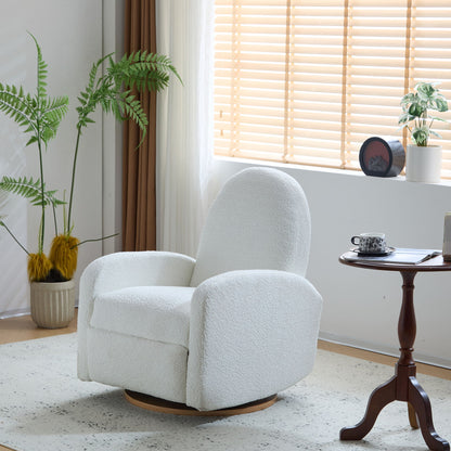 Contemporary 360 Swivel And Glider Recliner Chair Noble House