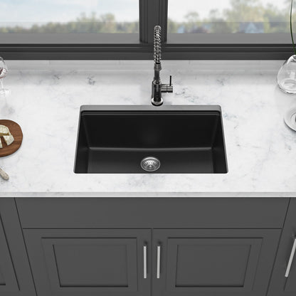 Quartz Kitchen Sink, Granite Composite Workstation Undermount Daily Nest