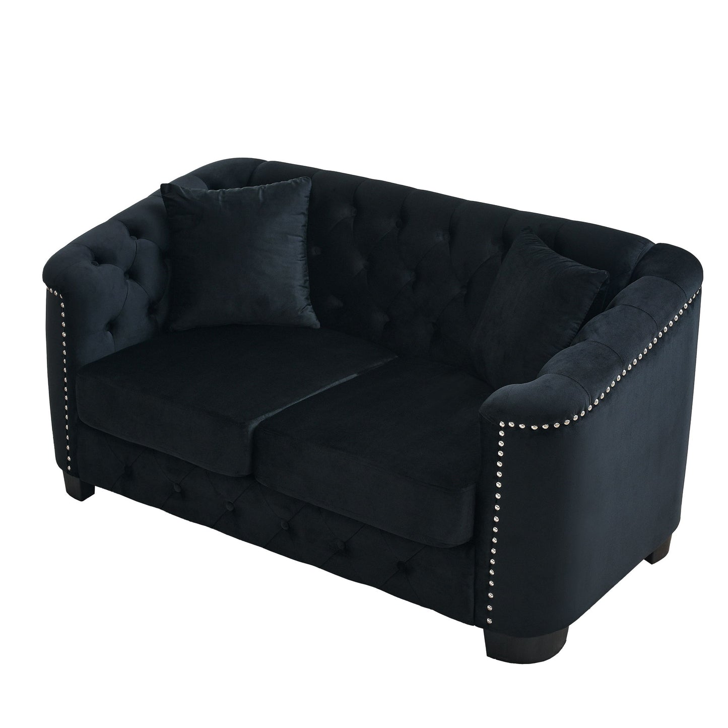 Modern Chesterfield Sofa With Tufted Backrest For Living Room Home Essentials