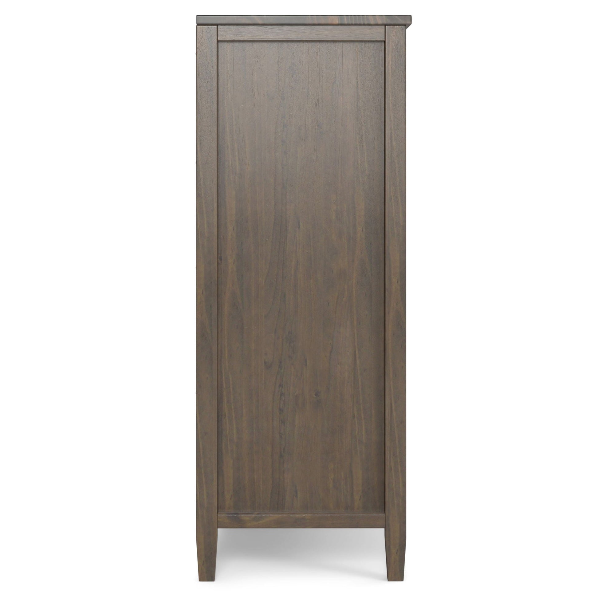 Ela - Medium Storage Cabinet - Smoky Brown Simpli-Home