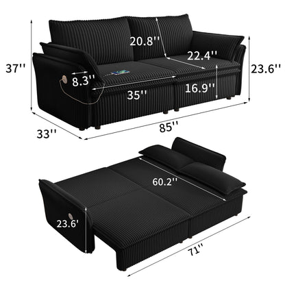 2 In 1 Convertible Sofa Bed, Multi Functional Living Room Furniture Home Essentials