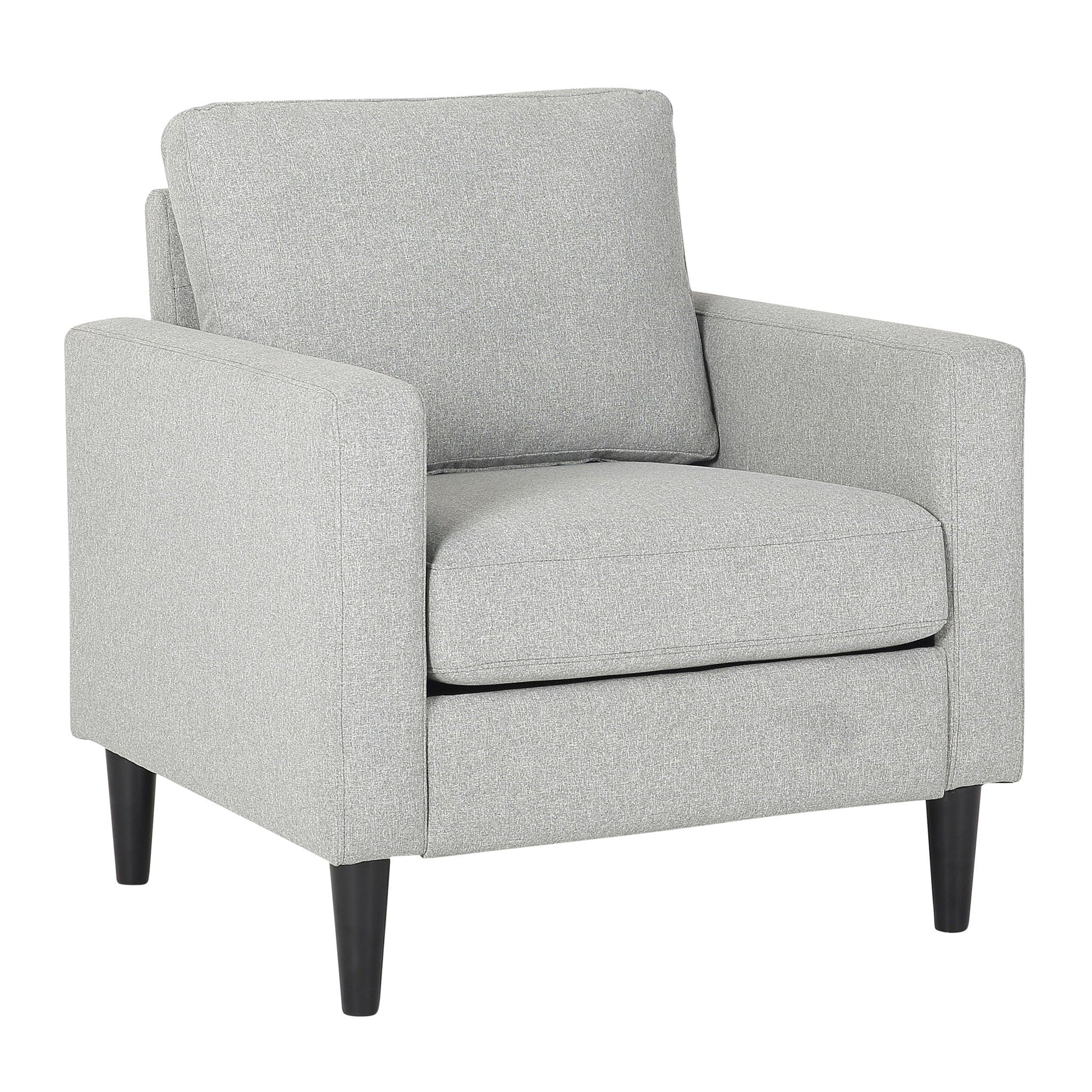 Wendy - Contemporary Arm Chair - Black / Gray Lumi Source