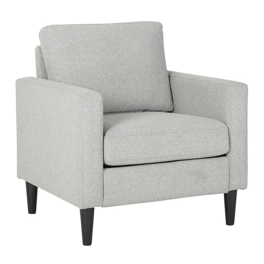 Wendy - Contemporary Arm Chair - Black / Gray Lumi Source