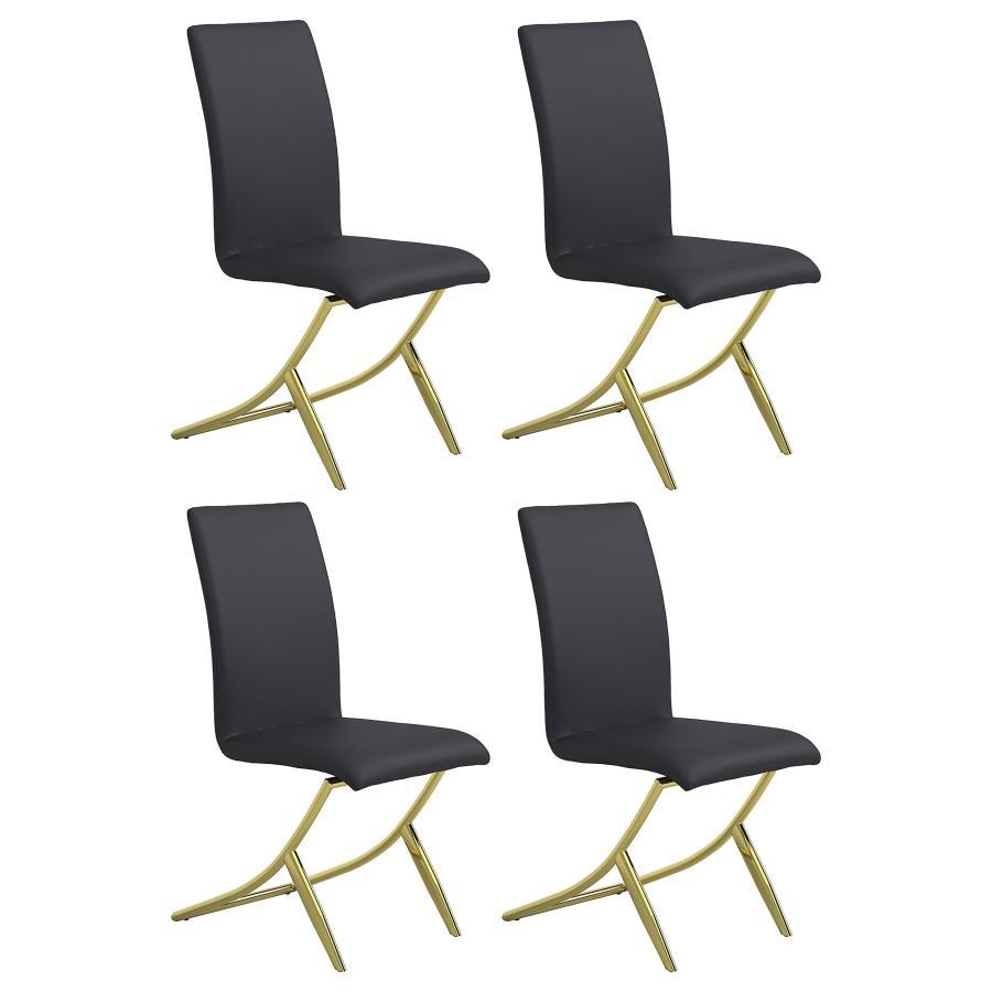 Chanel - Upholstered Side Chairs (Set of 4) CoasterEssence