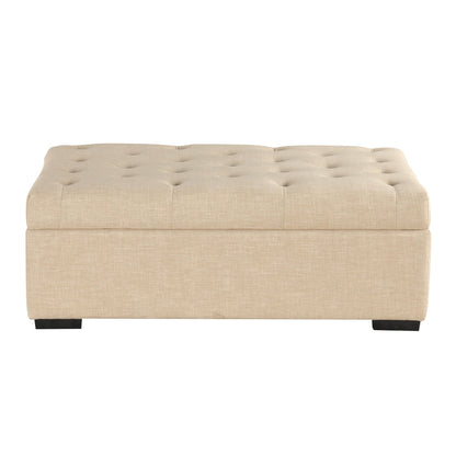 Convertible Folding Sofa Bed Ottoman With Memory Mattress And Tufted Design Hearth and Haven